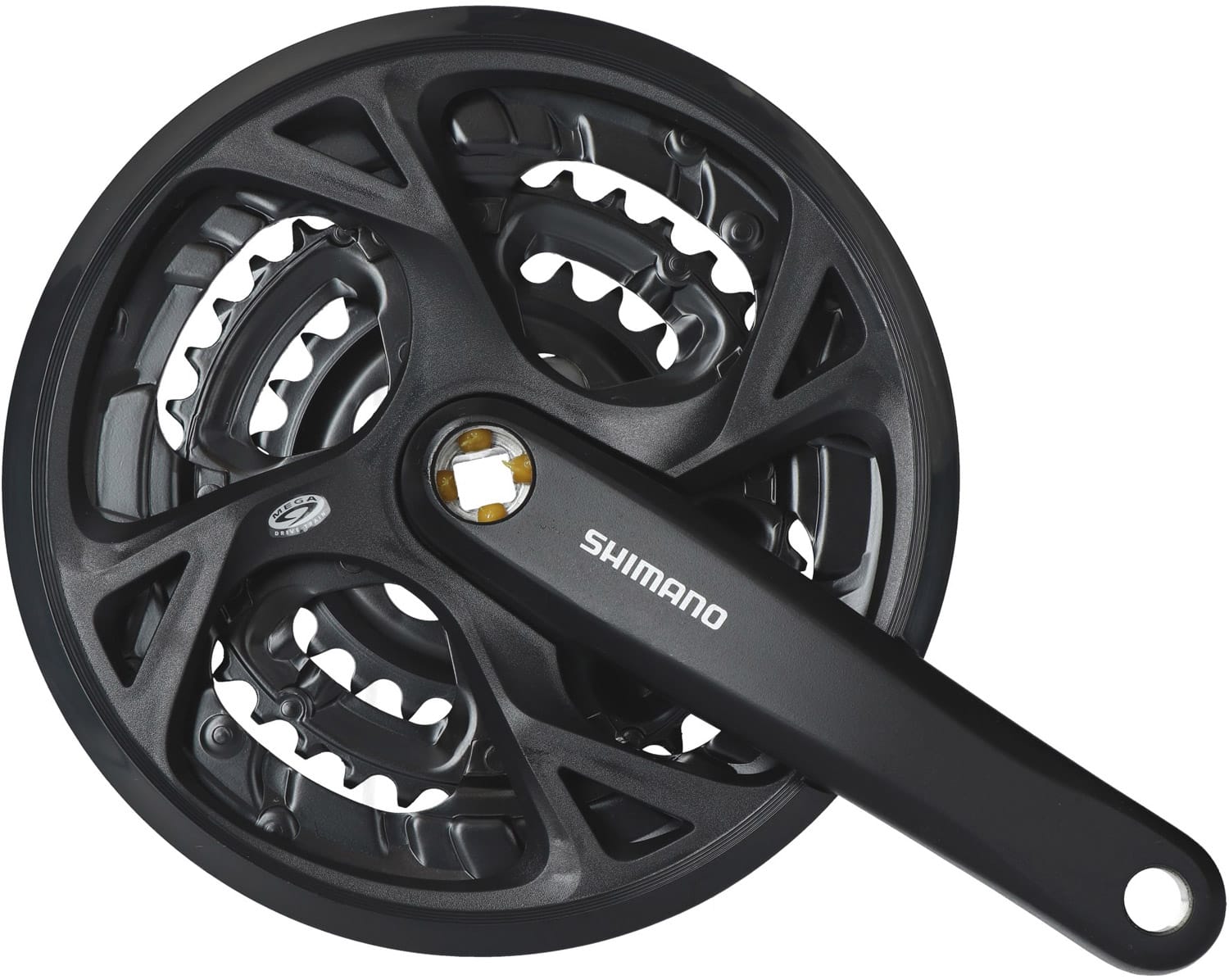 SHIMANO FC M371 3x9 SPEED CRANKSET 48 36 26T WITH CHAINGUARD