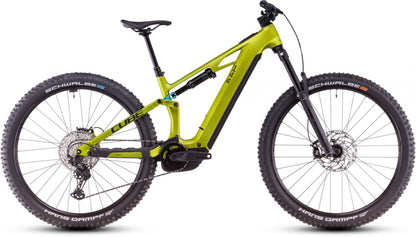 CUBE STEREO HYBRID ONE44 HPC RACE 800 eMTB BIKE 2025 FLASHLIME' N 'BLUE