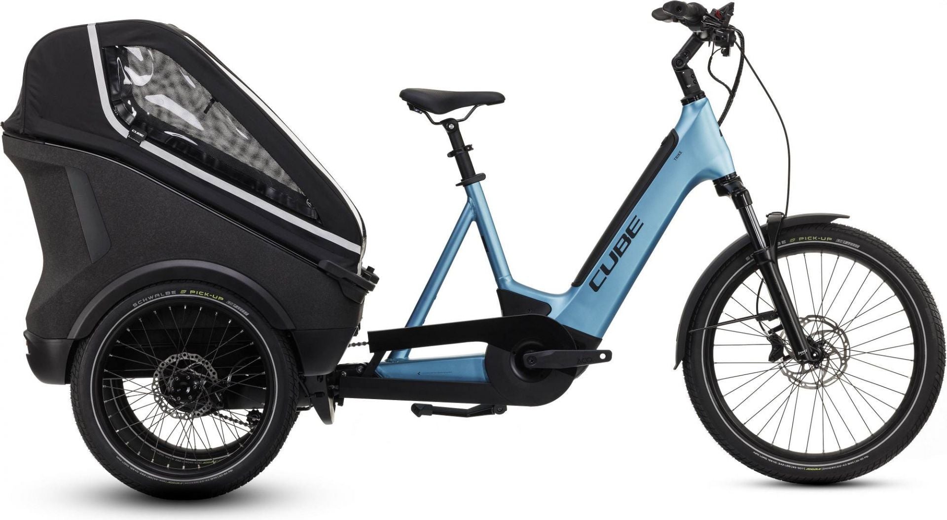 CUBE TRIKE FAMILY HYBRID 750 E-BIKE 2024 BLUE 'N' REFLEX