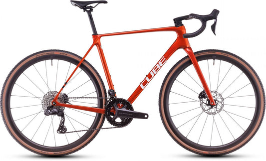 CUBE CROSS RACE C:62 SLX CYCLOCROSS BIKE 2025 ELECTRICORANGE' N 'WHITE