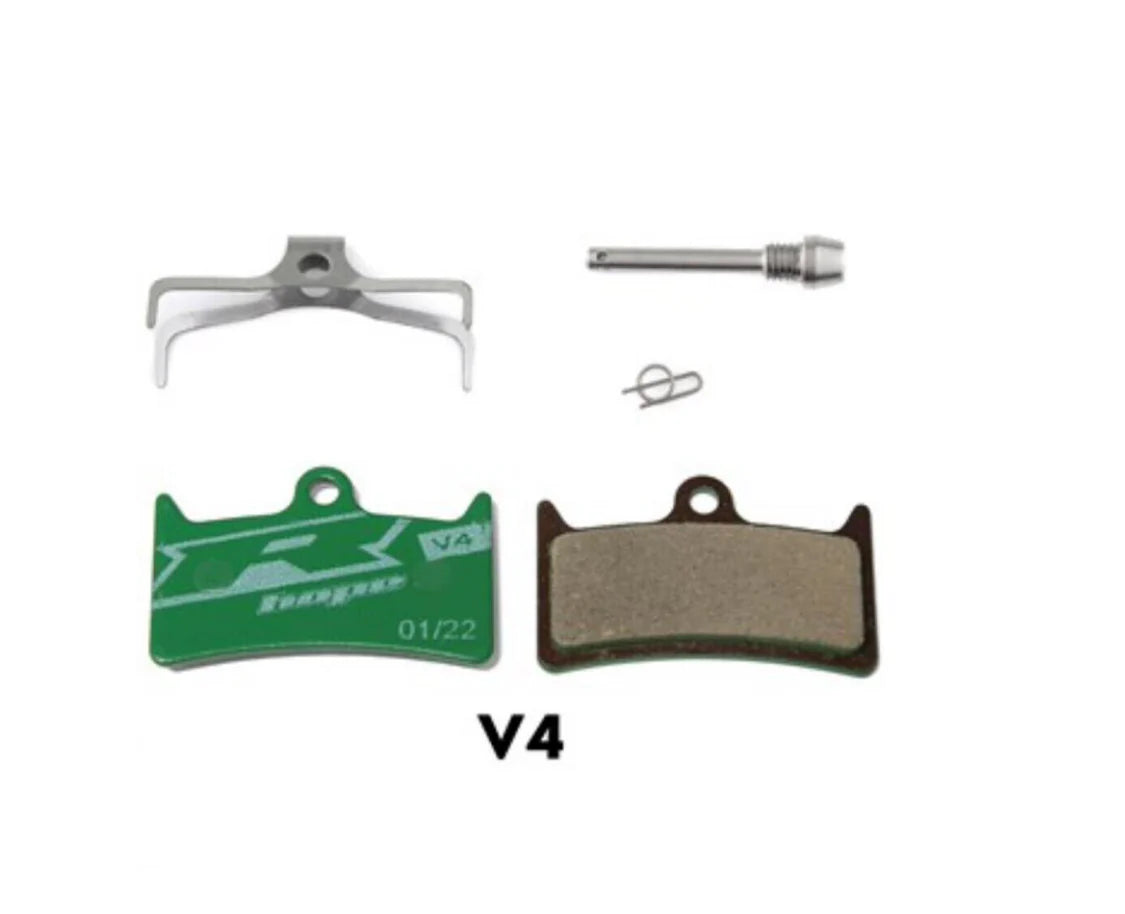 HOPE DISC BRAKE PADS. RACING COMPOUND GREEN E4, V4, X2