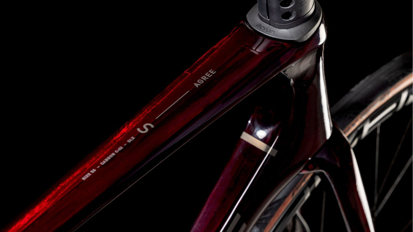 CUBE AGREE C:62 SLX ROAD BIKE 2025 LIQUIDRED' N 'PRISM