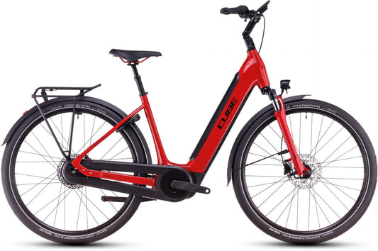 CUBE SUPREME HYBRID COMFORT PRO 500 URBAN eBIKE 2025 FIRERED' N 'BLACK