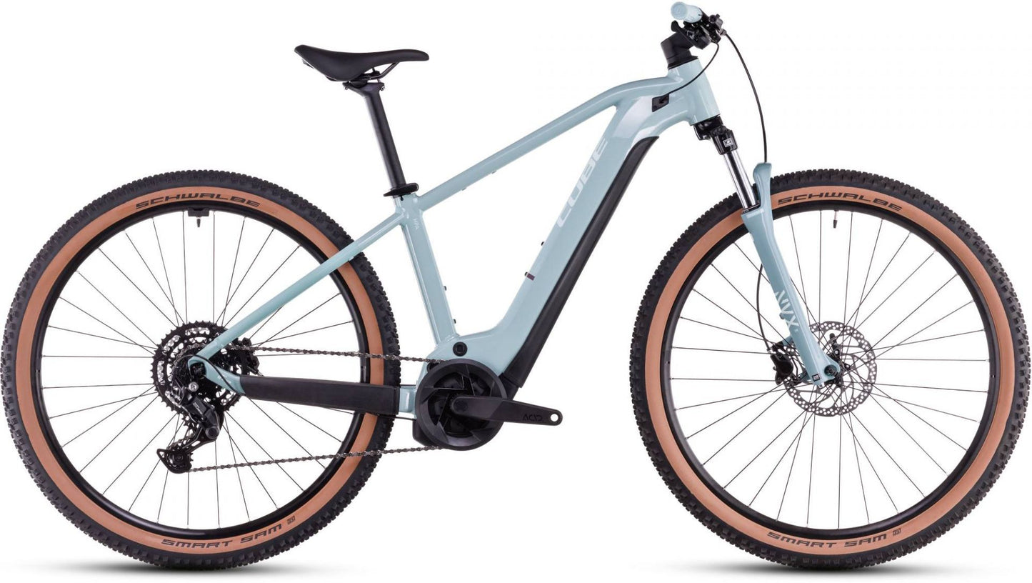 CUBE REACTION HYBRID PERFORMANCE 500 eMTB BIKE 2025 SKYLIGHTBLUE' N 'WHITE