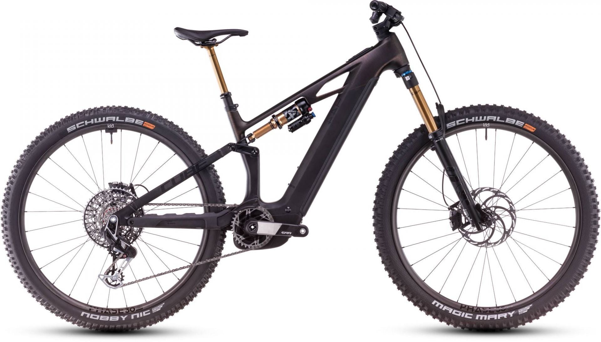 CUBE STEREO HYBRID ONE44 HPC SLT 800  eMTB BIKE 2025 LIQUIDLAVA' N 'BLACK