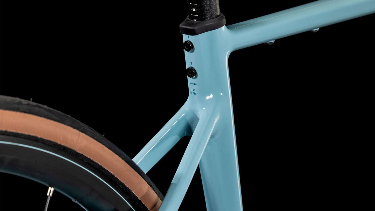 CUBE ATTAIN RACE ROAD BIKE 2025 TEALGREY' N 'ICE