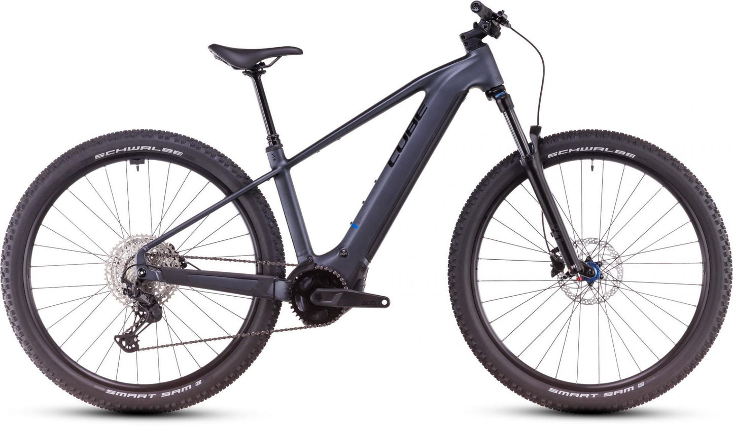 CUBE REACTION HYBRID PRO 600 eMTB BIKE 2025 METALLICGREY' N 'BLACK