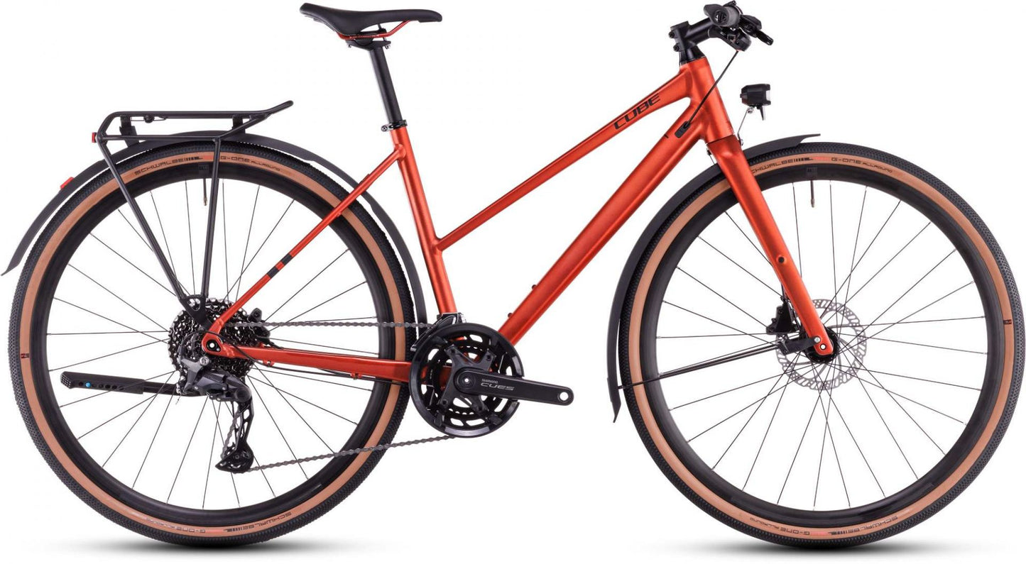 CUBE NULANE PRO FE LADY GRAVEL BIKE 2025 FIREORANGE' N 'BLACK