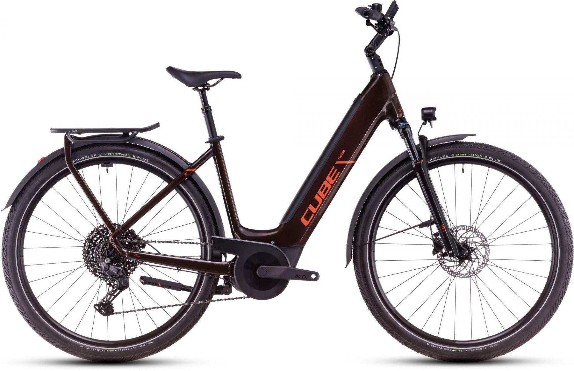 CUBE TOURING HYBRID PRO 625 EASY ENTRY eBIKE 2025 CINNAMON' N 'ORANGE