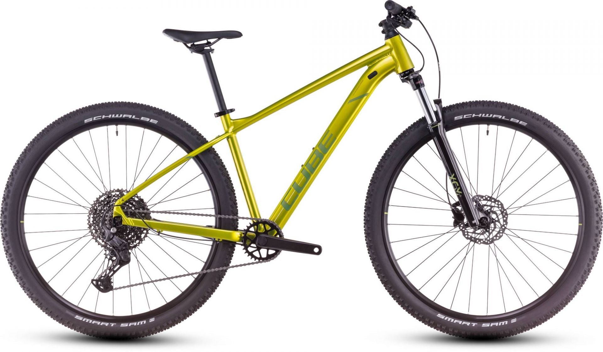 CUBE AIM SLX HARDTAIL MTB BIKE 2025 FLASHLIME' N 'JUNIPER