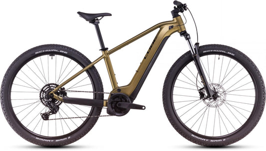 CUBE REACTION HYBRID PERFORMANCE 625 eMTB BIKE 2025 GOLDENLIME' N 'BLACK