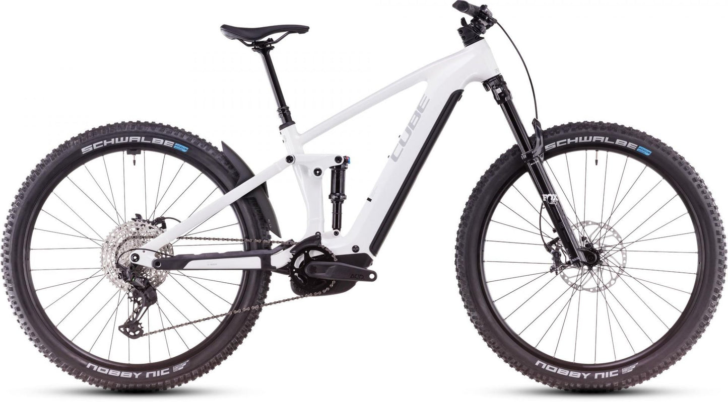 CUBE STEREO HYBRID ONE44 EXC 800 eMTB BIKE 2025 METALLICWHITE' N 'BLACK