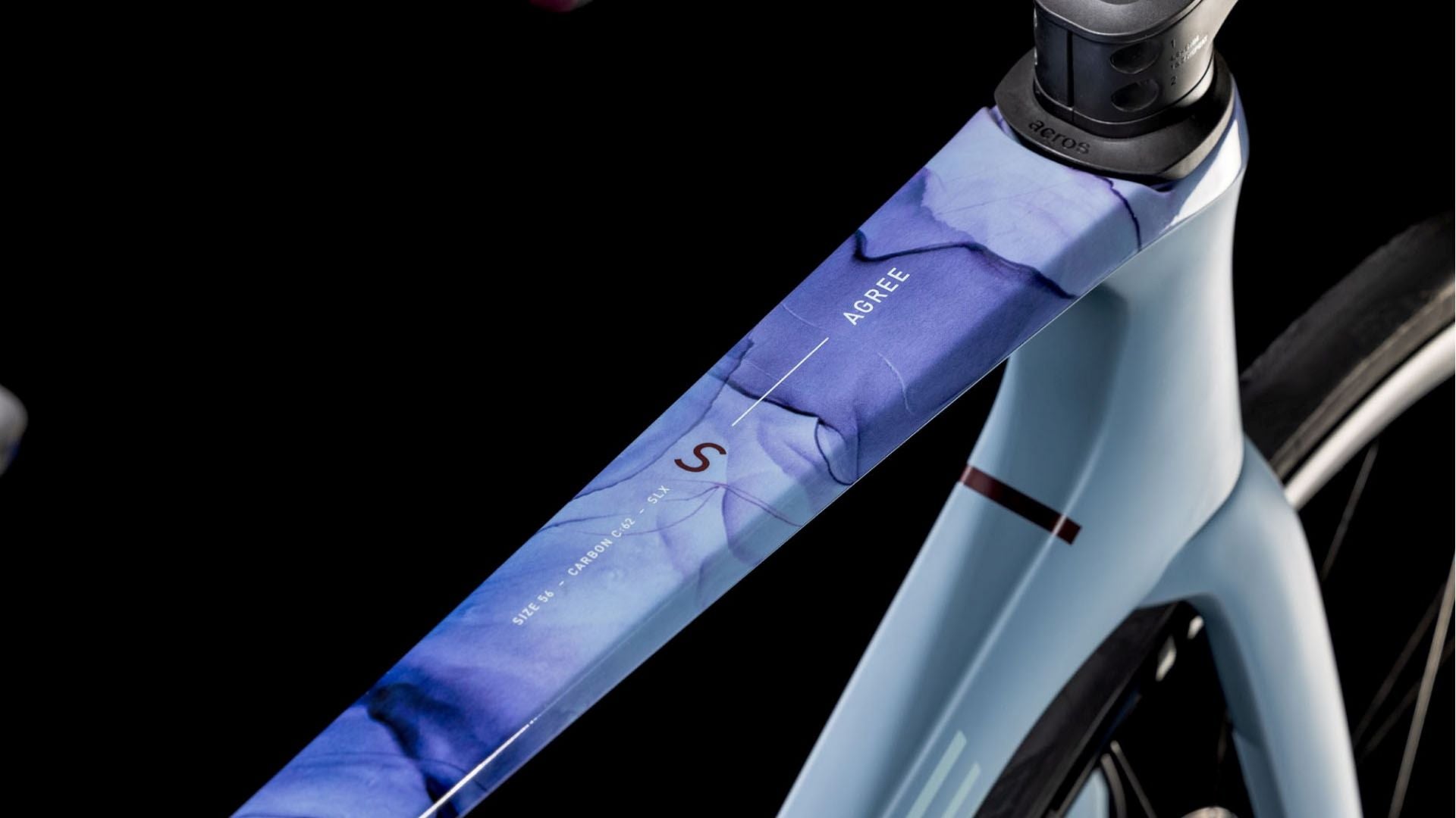 CUBE AGREE C:62 SLX ROAD BIKE 2025 PIGEONBLUE' N 'ART