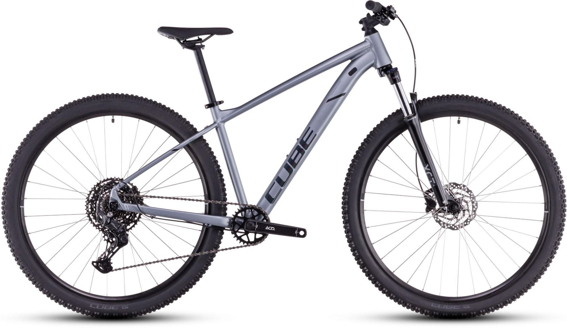 CUBE AIM RACE HARDTAIL MTB BIKE 2025 SLATEGREY' N 'RAINBOWBLACK