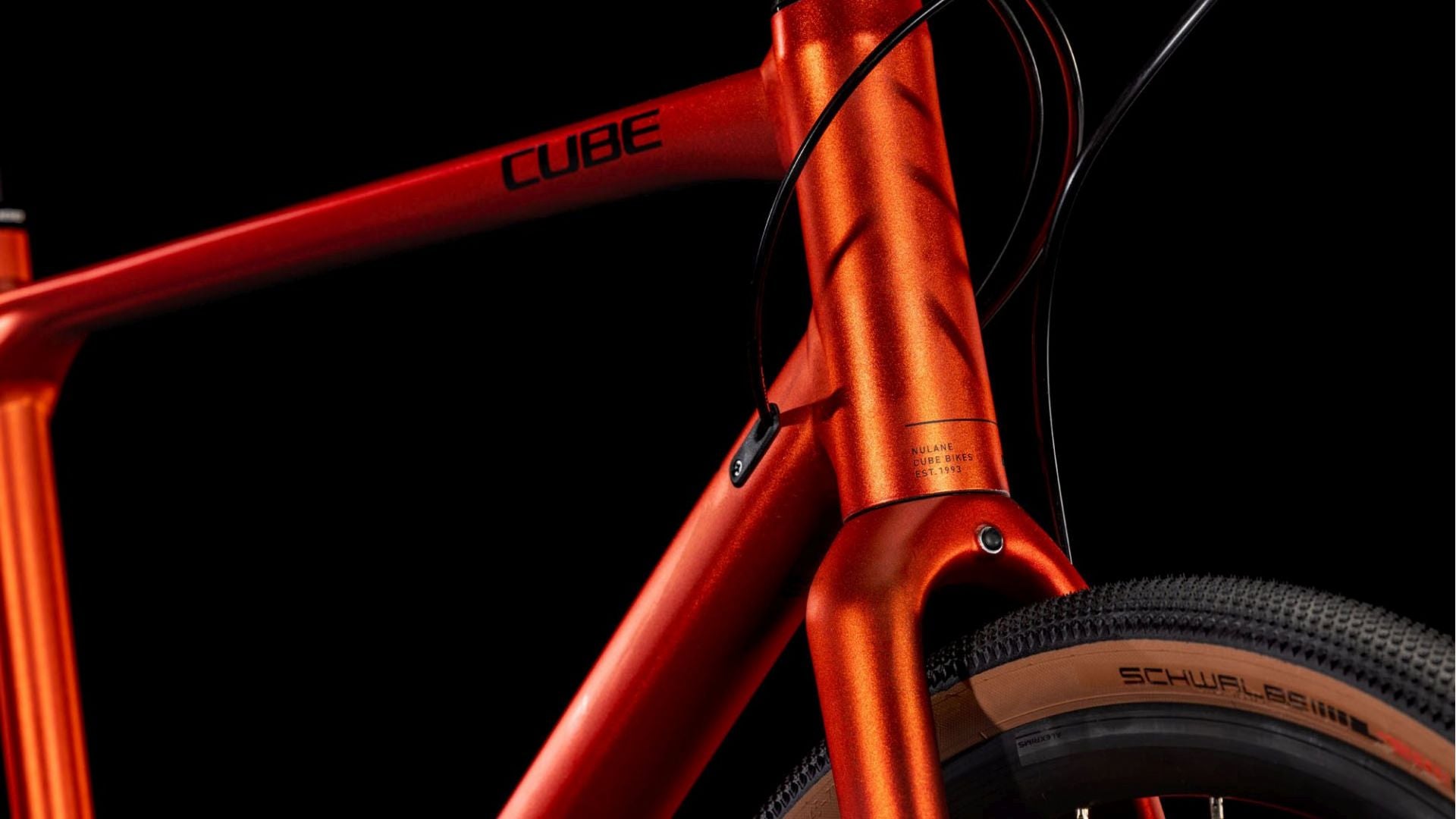 CUBE NULANE PRO GRAVEL BIKE 2025 FIREORANGE' N 'BLACK