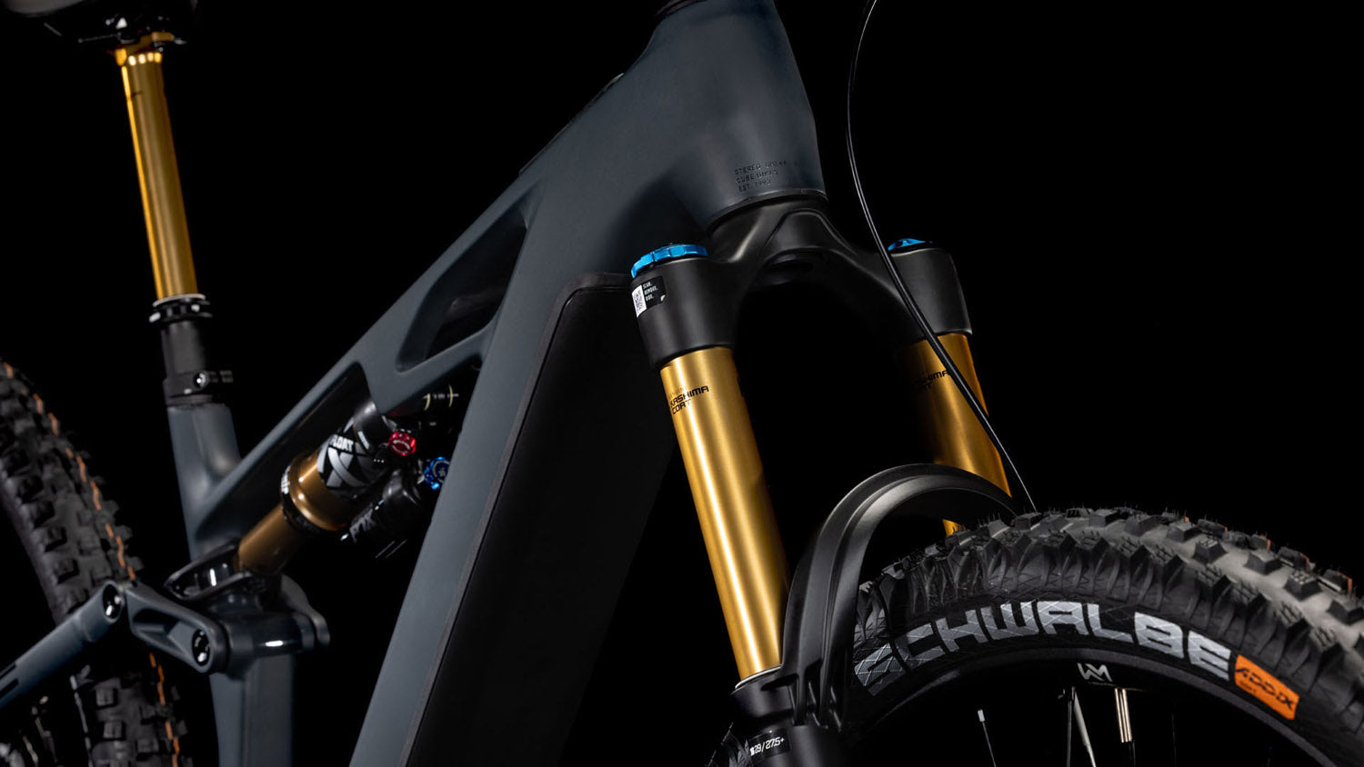 CUBE STEREO HYBRID ONE44 HPC AT 800 eMTB BIKE 2025 CARBON' N 'GOLD