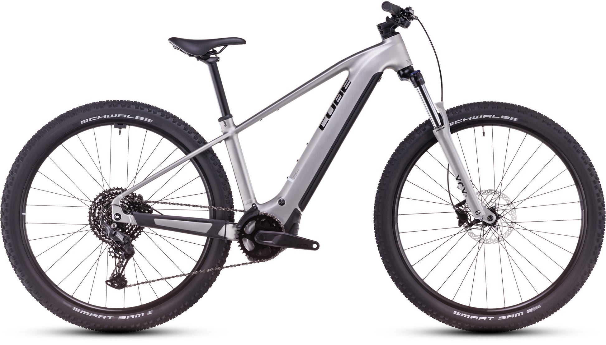 CUBE REACTION HYBRID ONE 800 eMTB BIKE 2025 SILVER' N 'BLACK