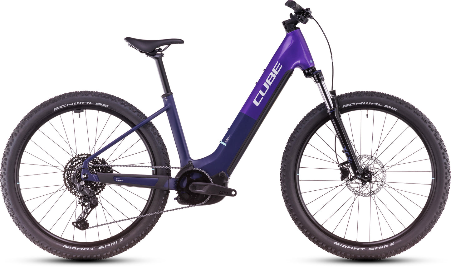 CUBE REACTION HYBRID ONE 800 EASY ENTRY eMTB BIKE 2025 ORCHID' N 'MINT