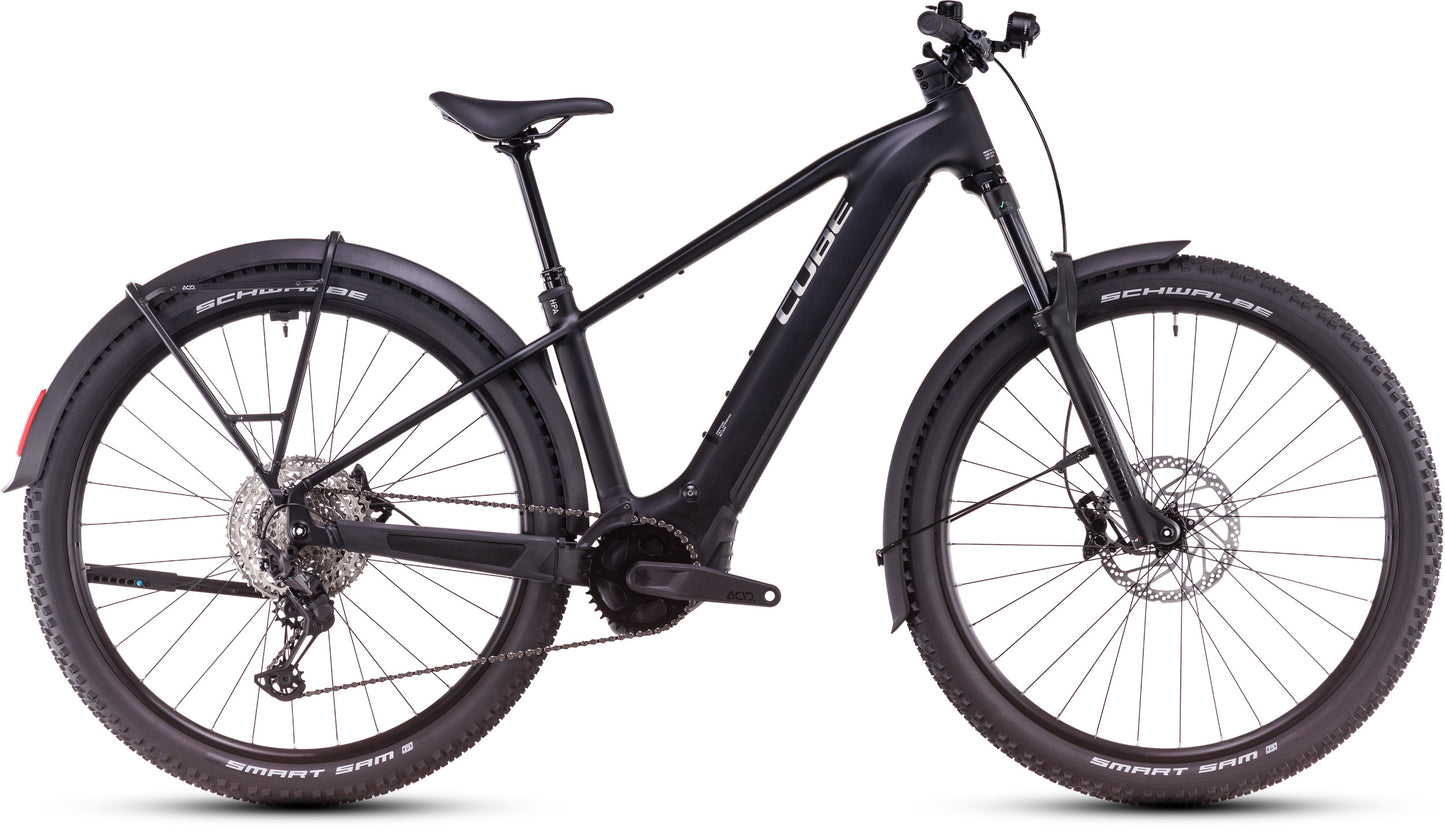 CUBE REACTION HYBRID RACE 800 ALLROAD eMTB BIKE 2025 BLACK' N 'METAL