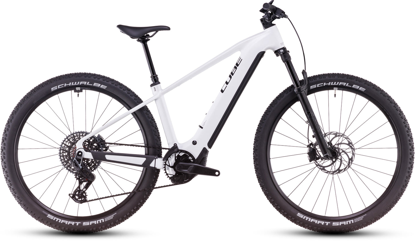 CUBE REACTION HYBRID SLT 800 eMTB BIKE 2025 METALLICWHITE' N 'BLACK