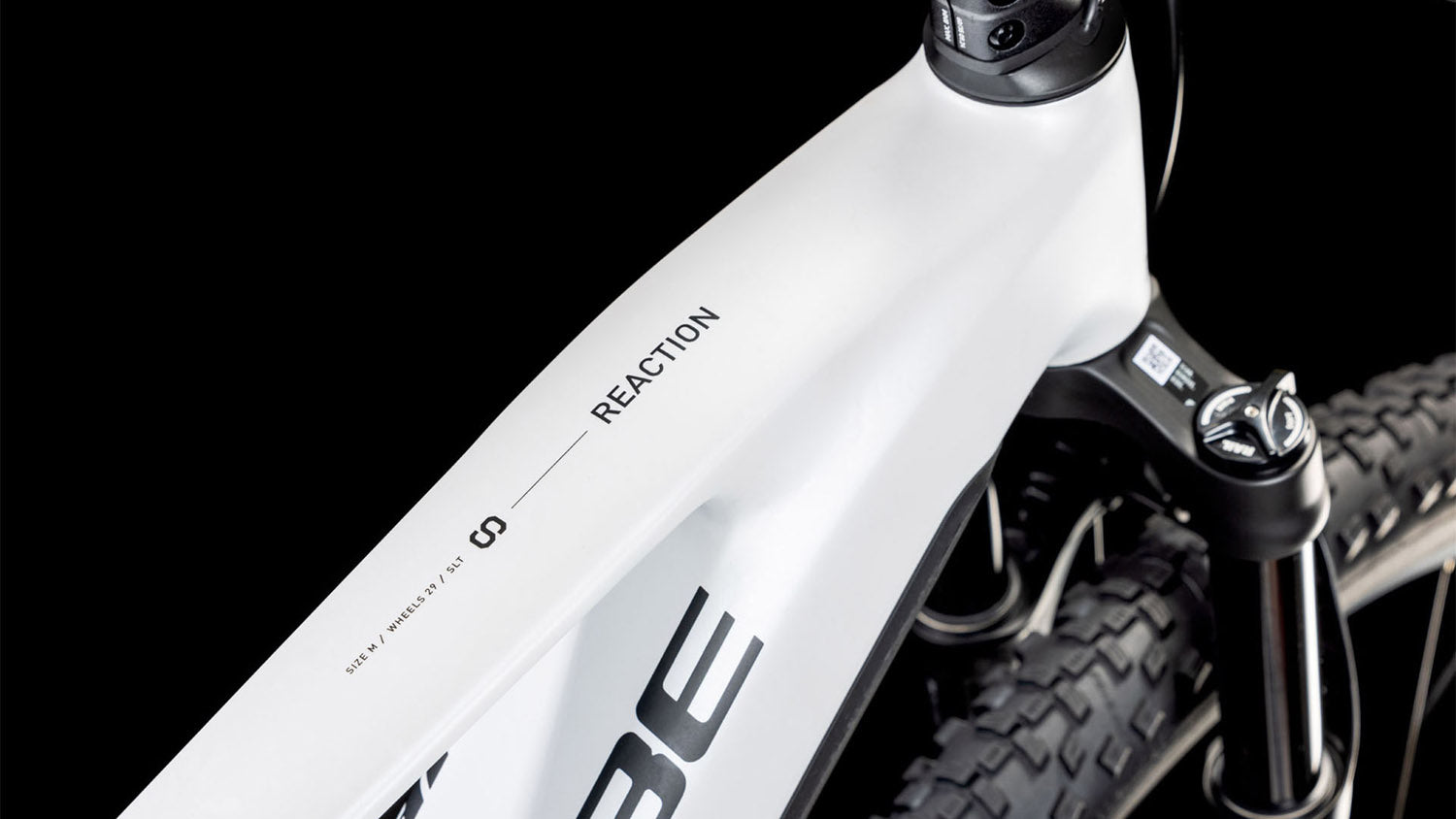 CUBE REACTION HYBRID SLT 800 eMTB BIKE 2025 METALLICWHITE' N 'BLACK