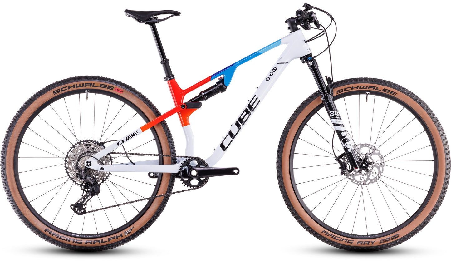 CUBE AMS ZERO99 C:68X RACE 29 FULL SUSPENSION MTB BIKE 2025 TEAMLINE