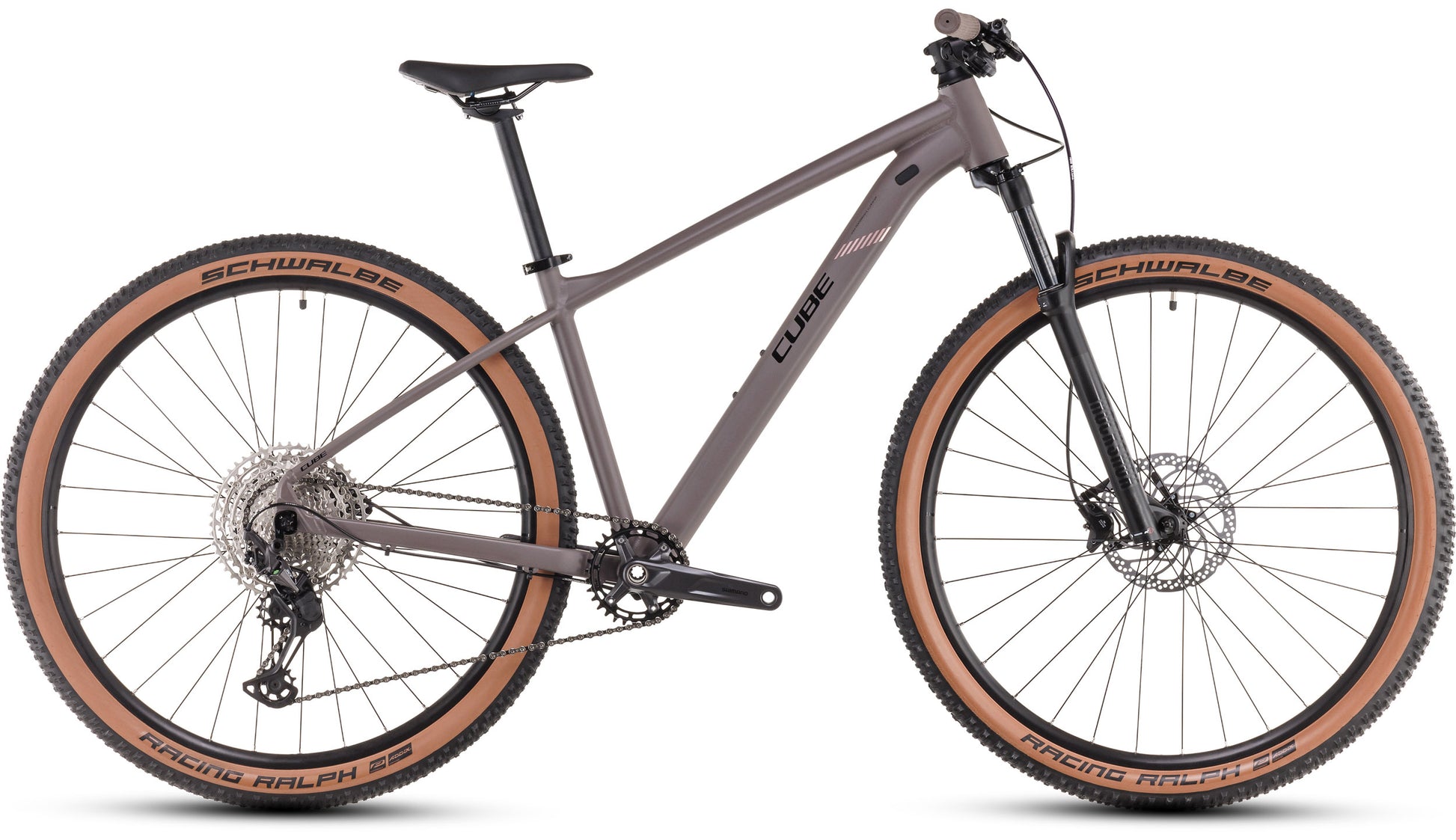 CUBE REACTION PRO HARDTAIL MTB BIKE 2025 CEDAR' N 'BLUSH