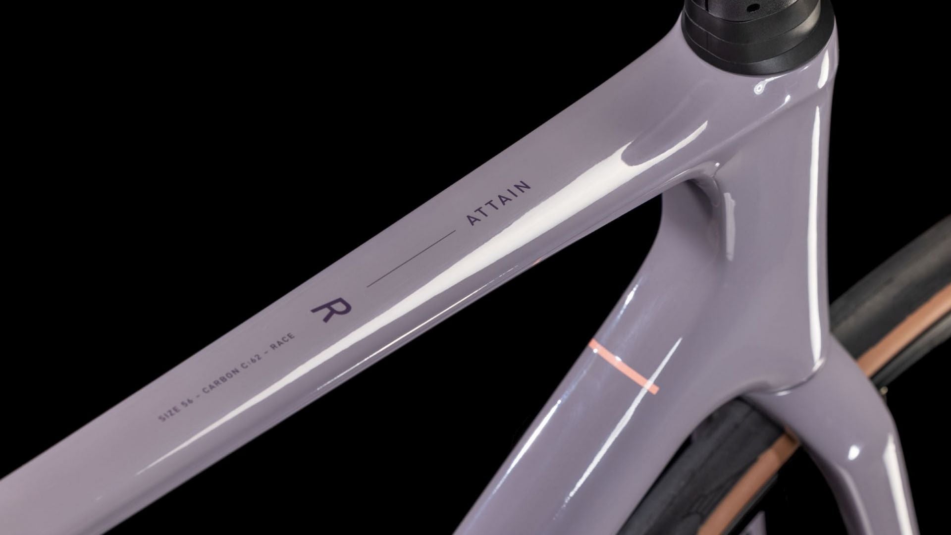 CUBE ATTAIN C:62 RACE ROAD BIKE 2025 PLUMGREY' N 'BRINK