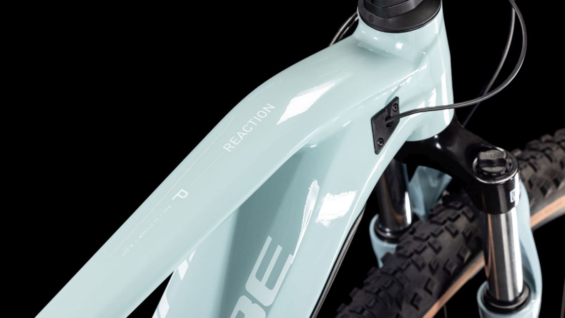 CUBE REACTION HYBRID PERFORMANCE 500 eMTB BIKE 2025 SKYLIGHTBLUE' N 'WHITE