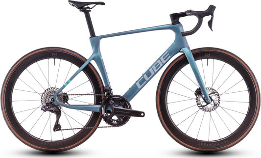 CUBE AGREE C:62 PRO ROAD BIKE 2025 POLARLIGHT' N 'AQUAGREEN