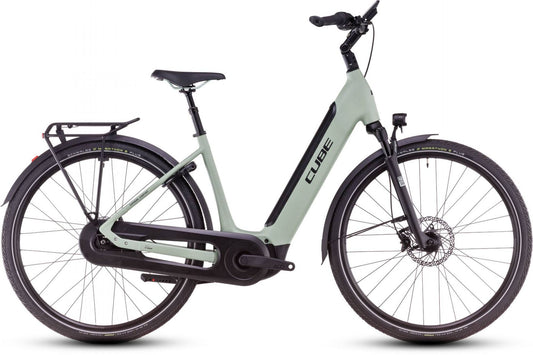 CUBE SUPREME HYBRID COMFORT SLX 625 URBAN eBIKE 2025 ALOEGREEN' N 'BLACK