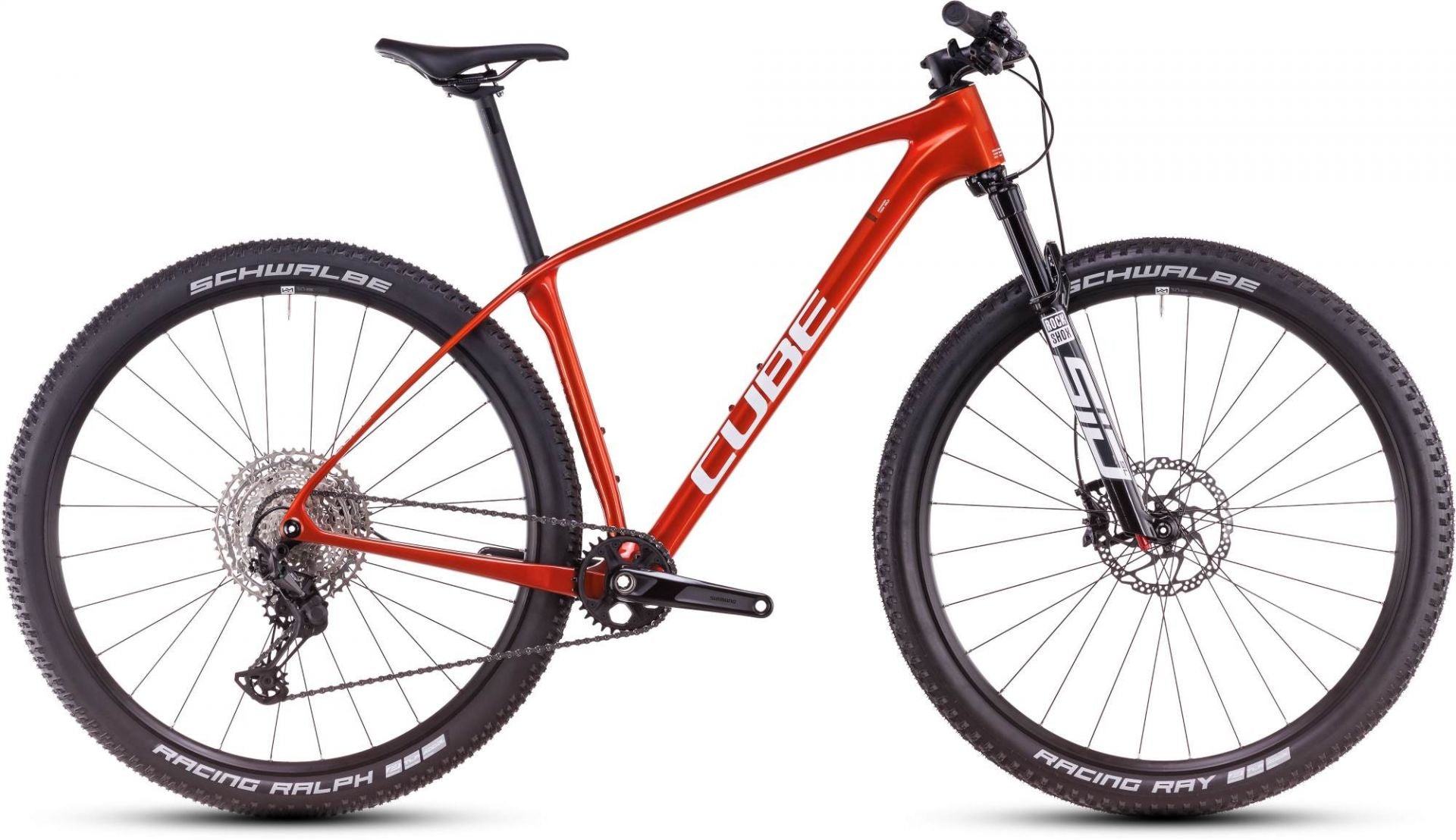 CUBE REACTION C:62 PRO HARDTAIL MTB BIKE 2025 ELECTRICORANGE' N 'SPICE