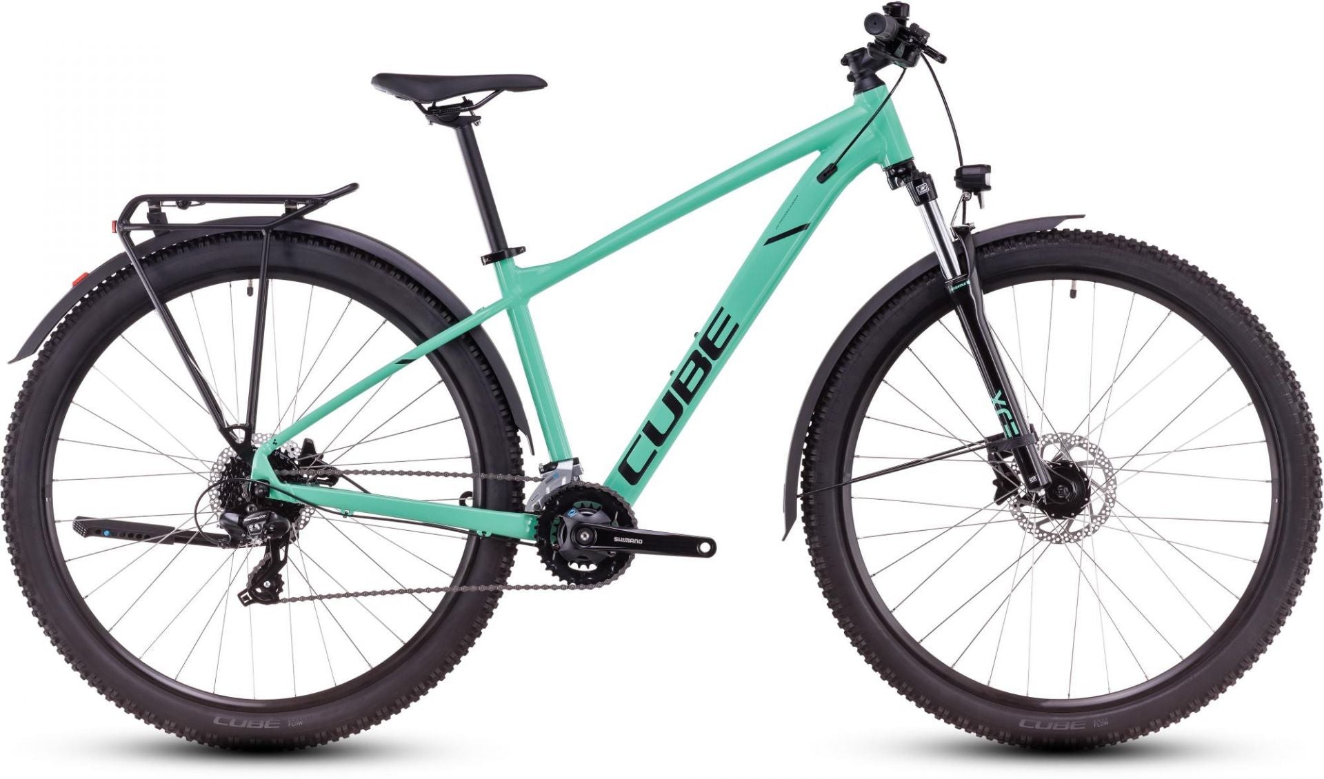 CUBE AIM ONE ALLROAD HARDTAIL MTB BIKE 2025 SHAMROCK' N 'BLACK