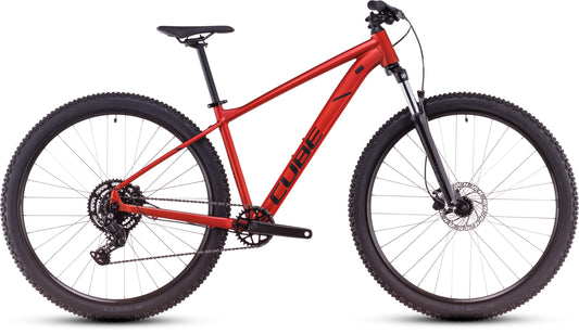 CUBE AIM PRO HARDTAIL MTB BIKE 2025 FIREORANGE ' N ' BLACK NULL