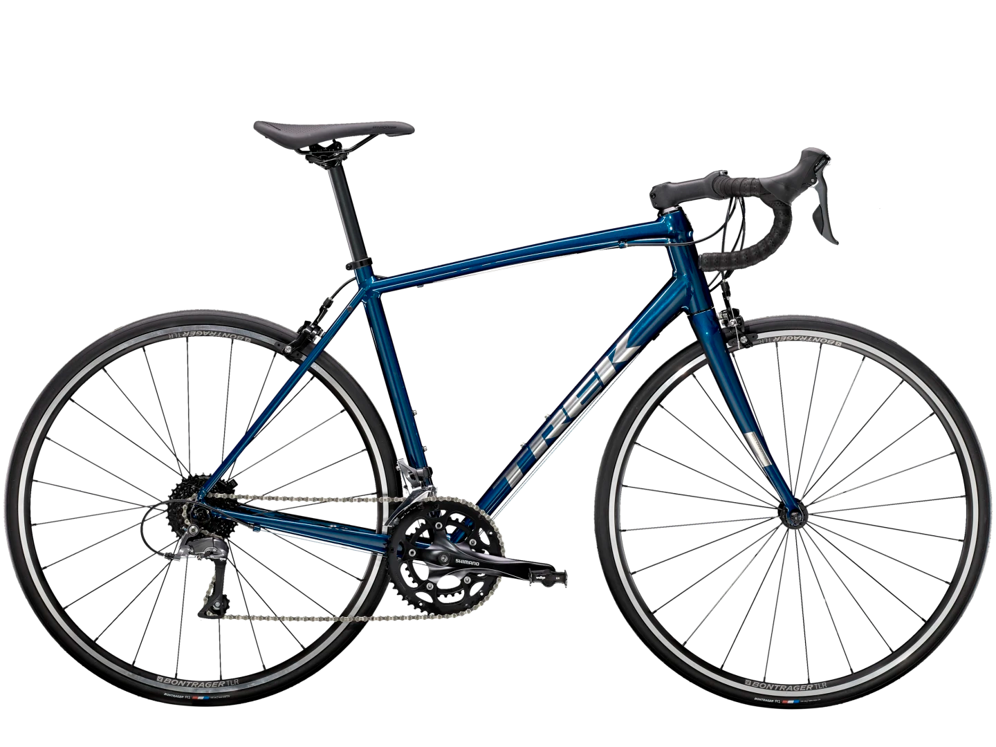 TREK DOMANE AL 2 ROAD BIKE 2024 GLOSS MUSLANNE BLUE/MATTE TREK BLACK