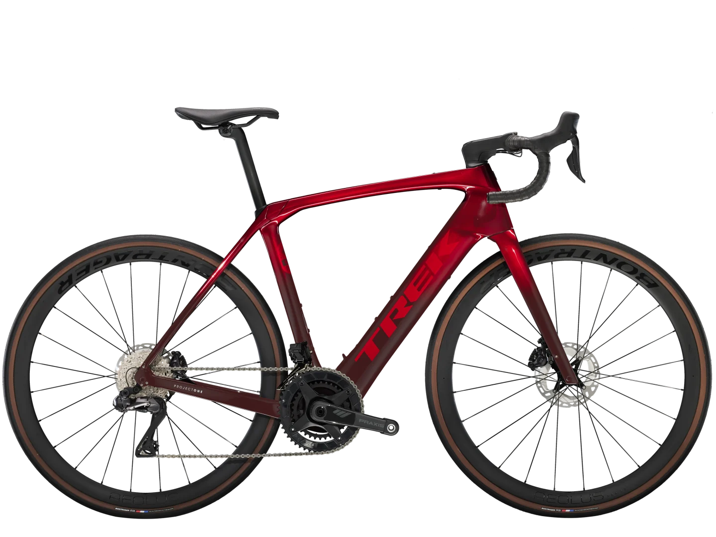 TREK DOMANE+ SLR 7 ELECTRIC ROAD BIKE 2025 CARBON RED SMOKE