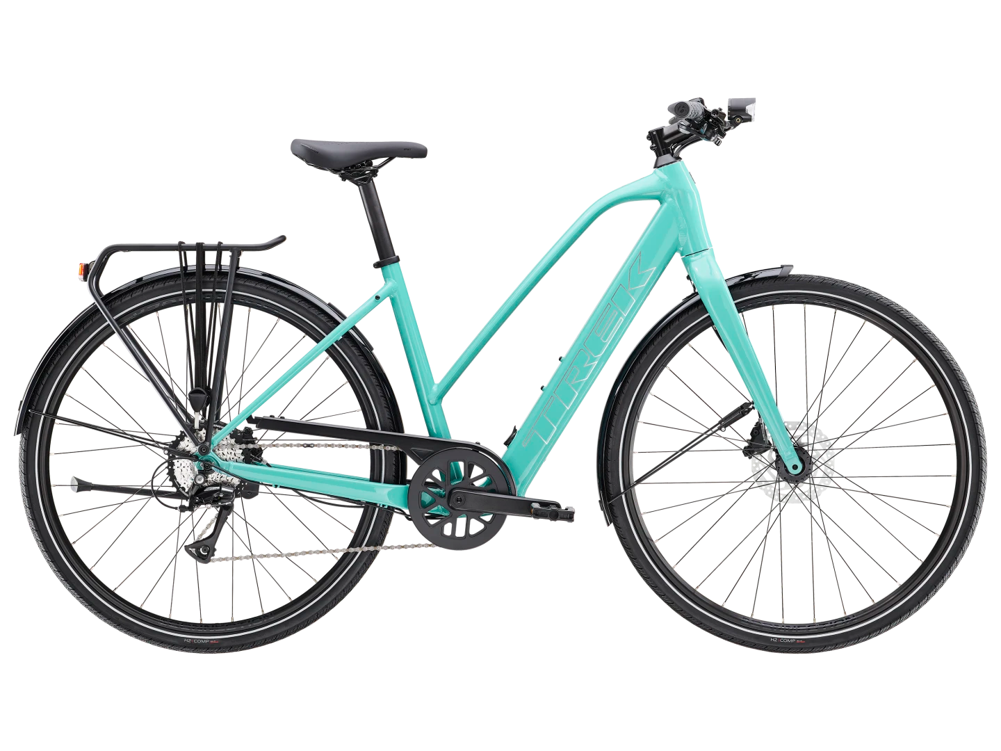 TREK FX+ 2 LT MID-STEP CITY eBIKE 2025 BLUE SAGE