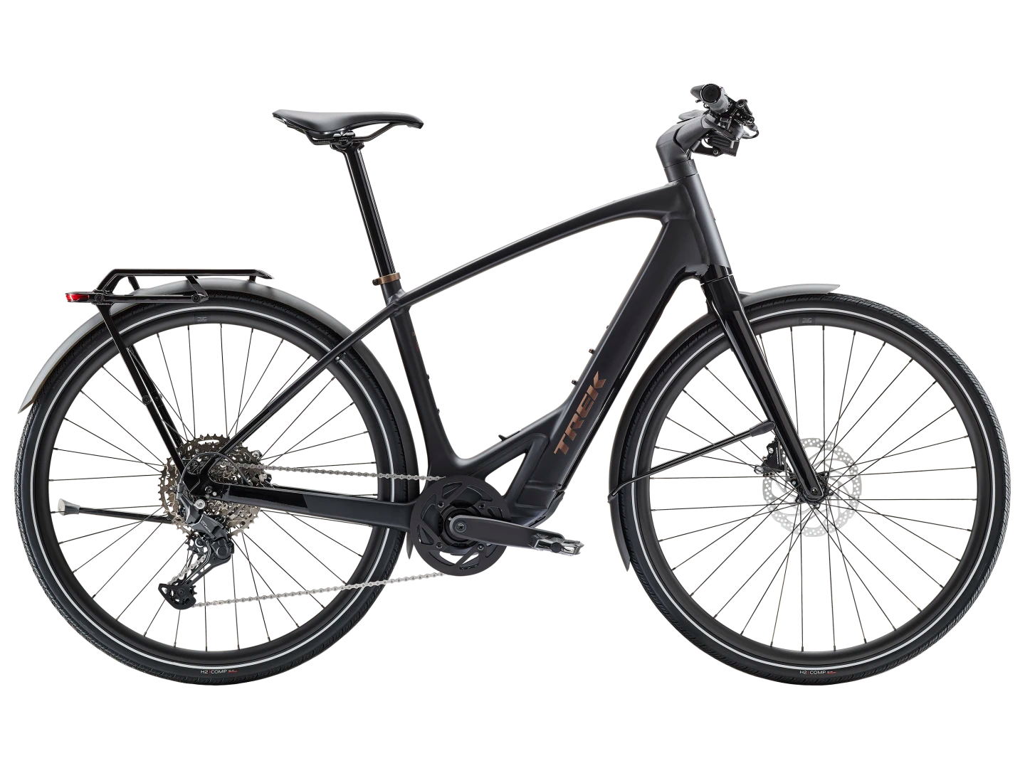 TREK FX+ 7 HYBRID eBIKE 2025 DARK STAR MATTE