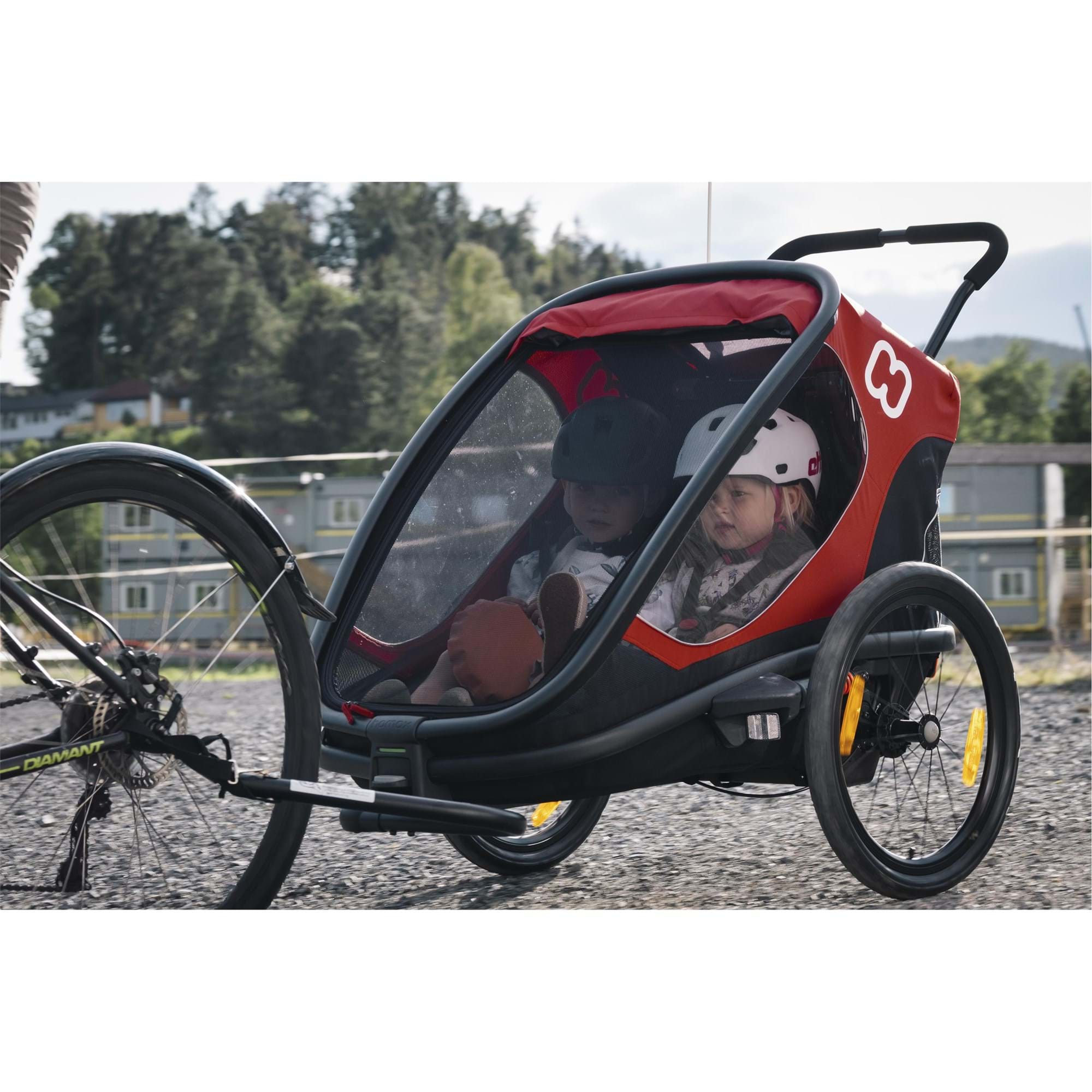 Hamax Outback Twin Child Bike Trailer allterraincycles