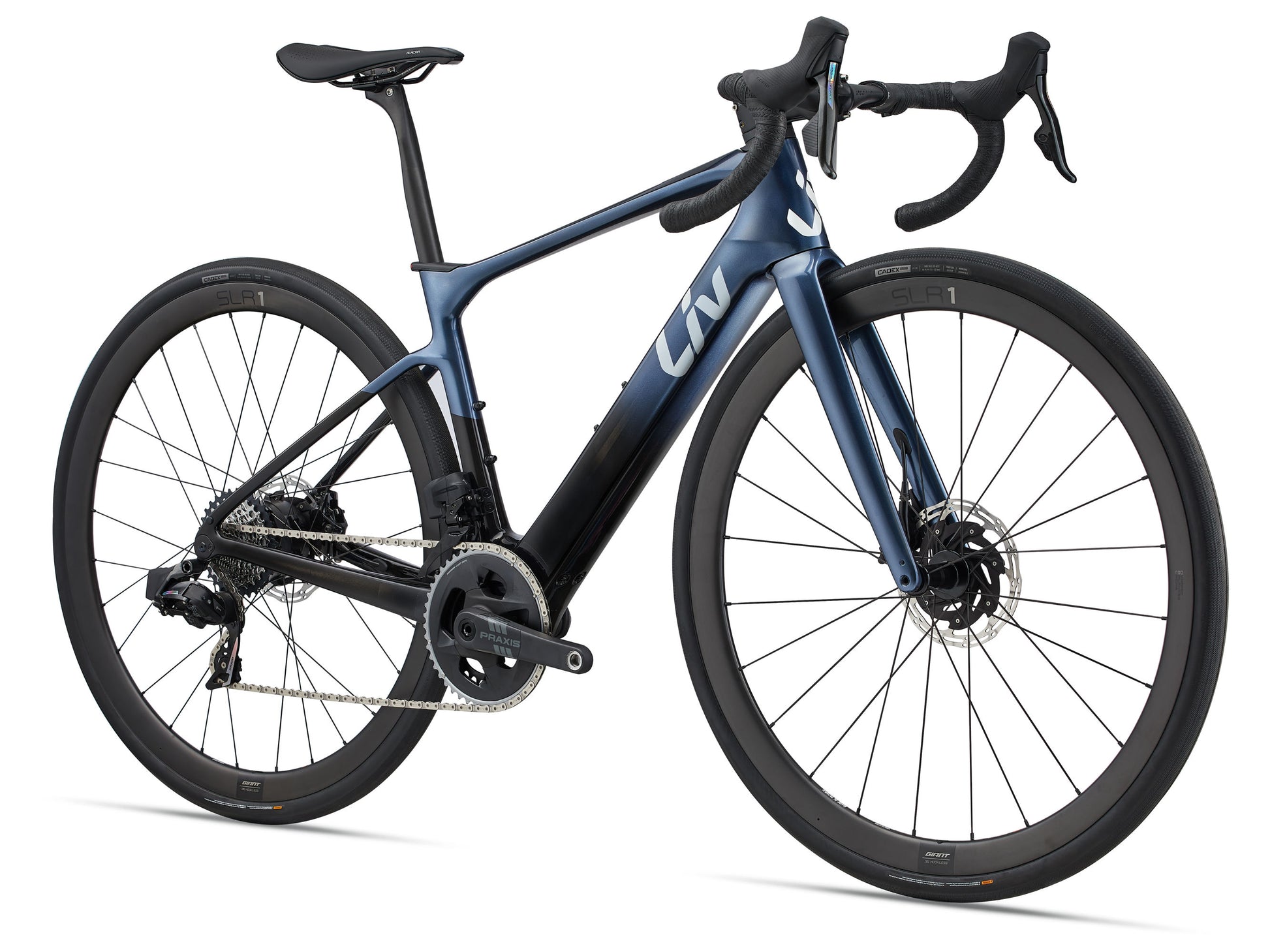 GIANT LIV AVAIL ADVANCED E+ ELITE 1 ROAD eBIKE 2025 ICE AGE/CARBON SMOKE