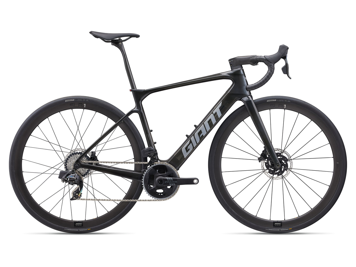 GIANT DEFY ADVANCED E+ ELITE 1 ROAD eBIKE 2025 GLOSS RAW CARBON/BLACK