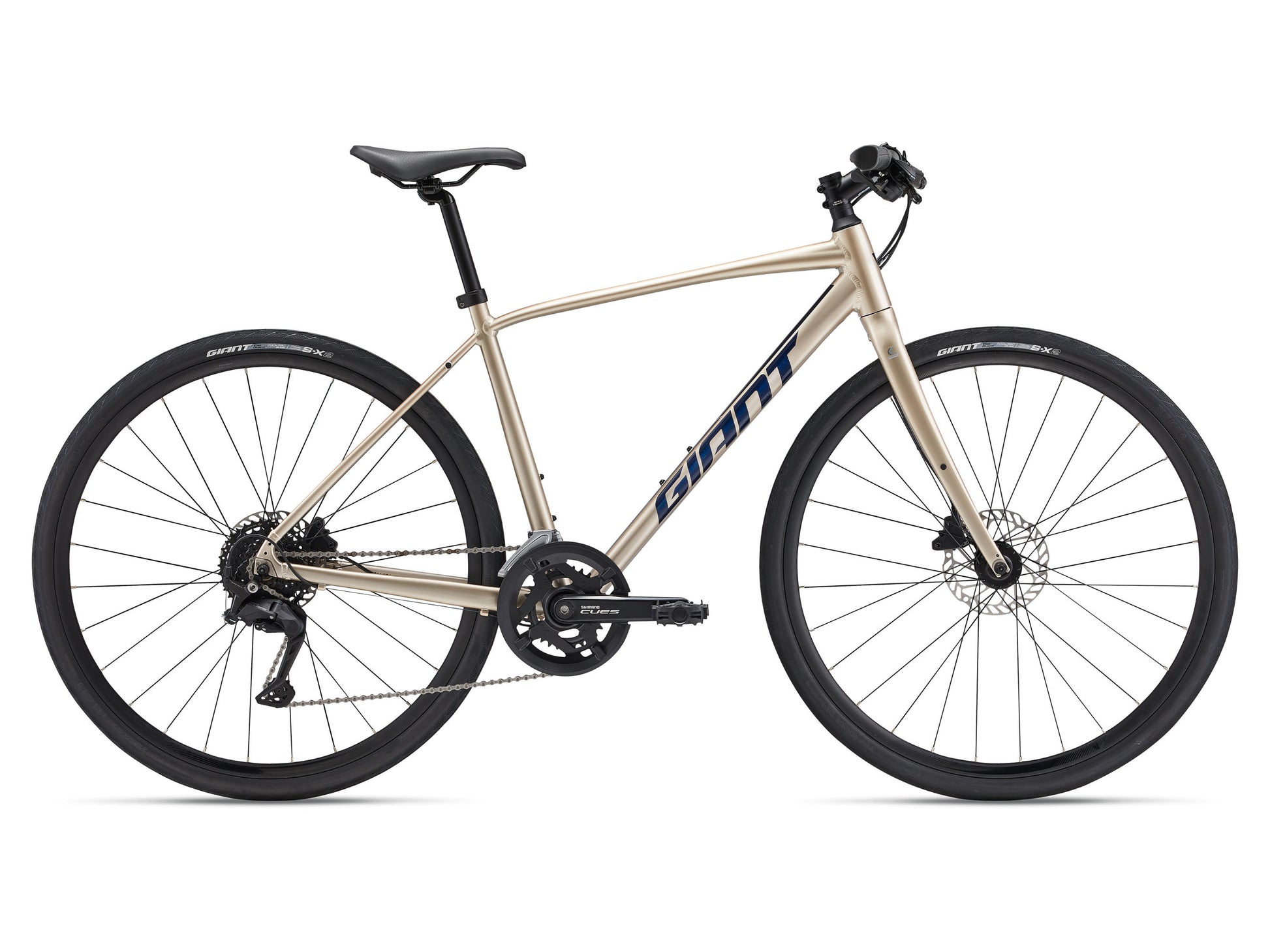 GIANT ESCAPE 1 DISC HYBRID BIKE 2024 GLOSS SANDSHELL