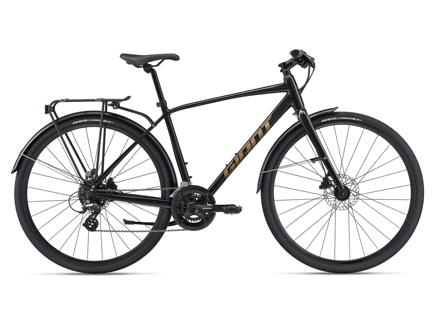 GIANT ESCAPE 2 CITY DISC HYBRID BIKE 2024 GLOSS PANTHER