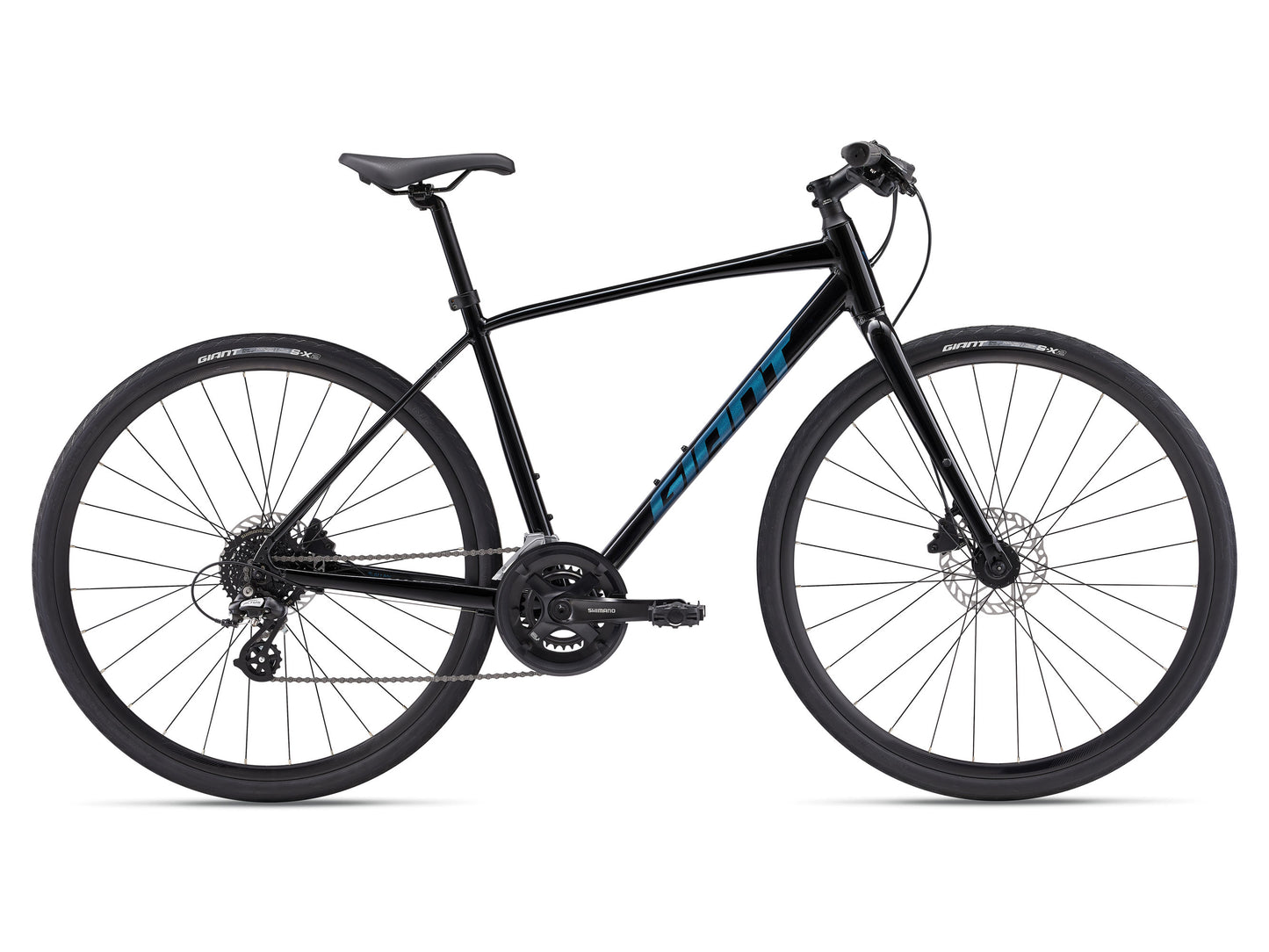 GIANT ESCAPE 2 DISC HYBRID BIKE 2024 GLOSS BLACK