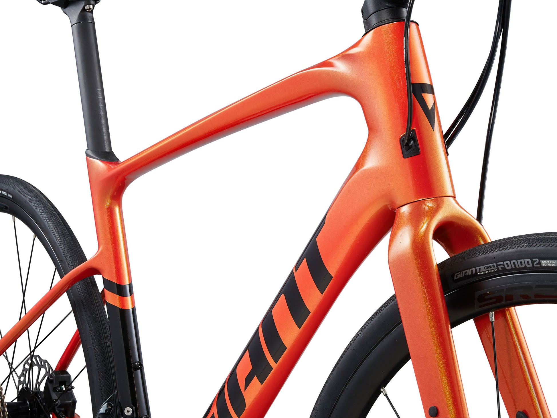 GIANT FASTROAD ADVANCED 2 HYBRID BIKE 2024 GLOSS HELIOS ORANGE