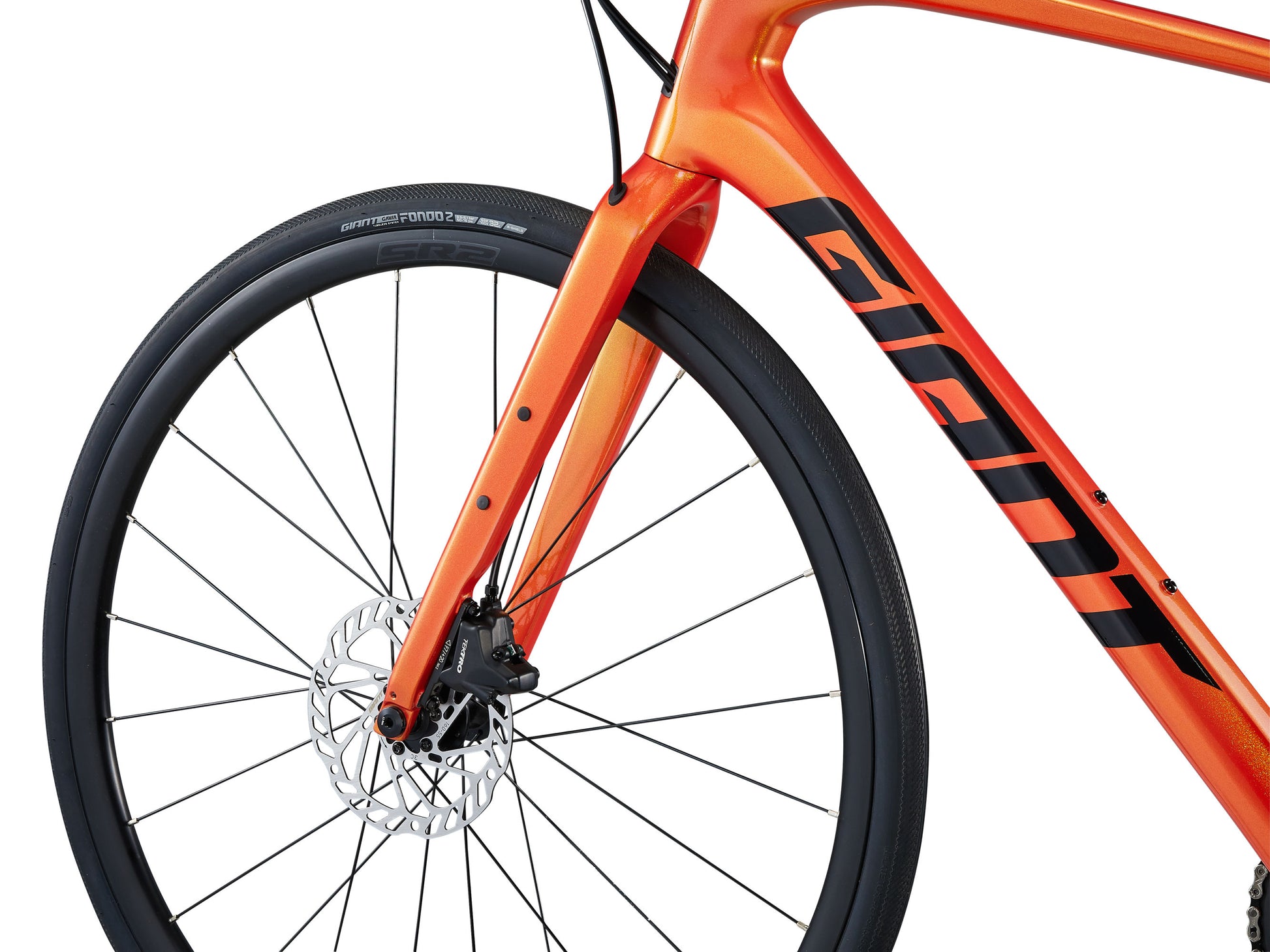 GIANT FASTROAD ADVANCED 2 HYBRID BIKE 2024 GLOSS HELIOS ORANGE