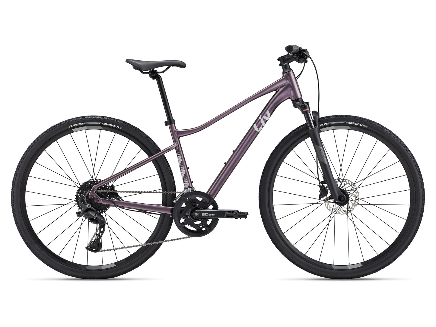 GIANT LIV ROVE 1 HYBRID BIKE 2024 GLOSS TWILIGHT MAUVE