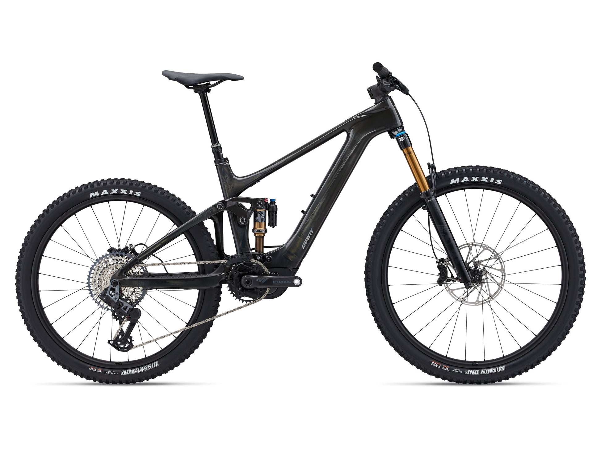 GIANT TRANCE X ADVANCED E+ ELITE 1 25 KM/H MTB eBIKE 2024 GLOSS RAW CARBON