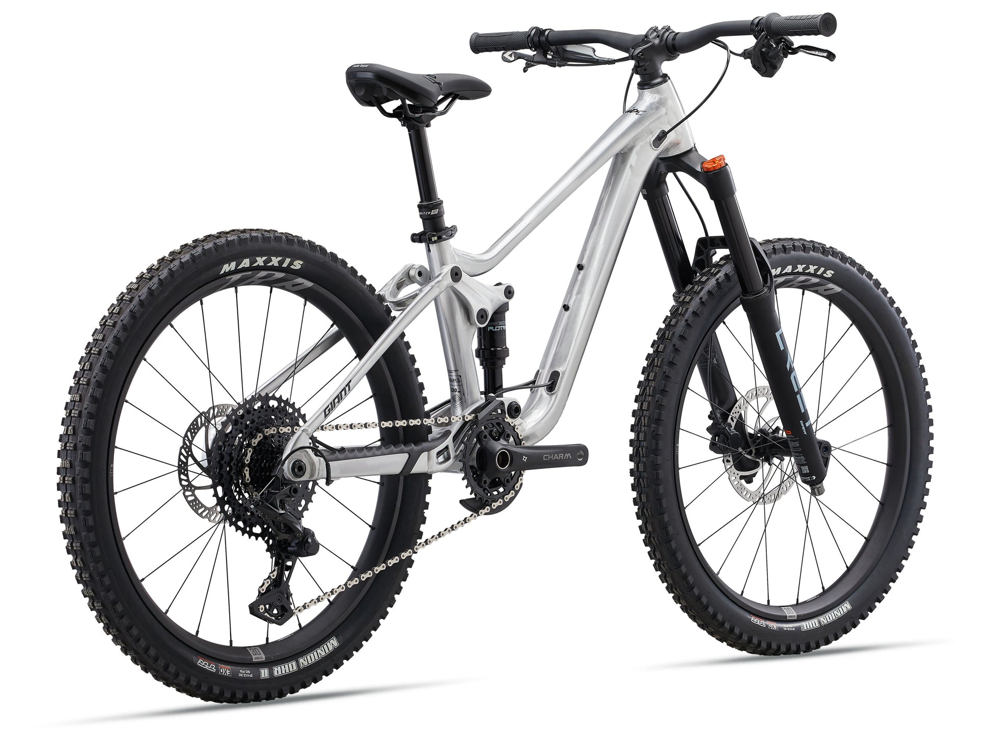 GIANT FAITH 24 FULL SUSPENSION KID'S MTB BIKE 2025 RAW ALUMINIUM