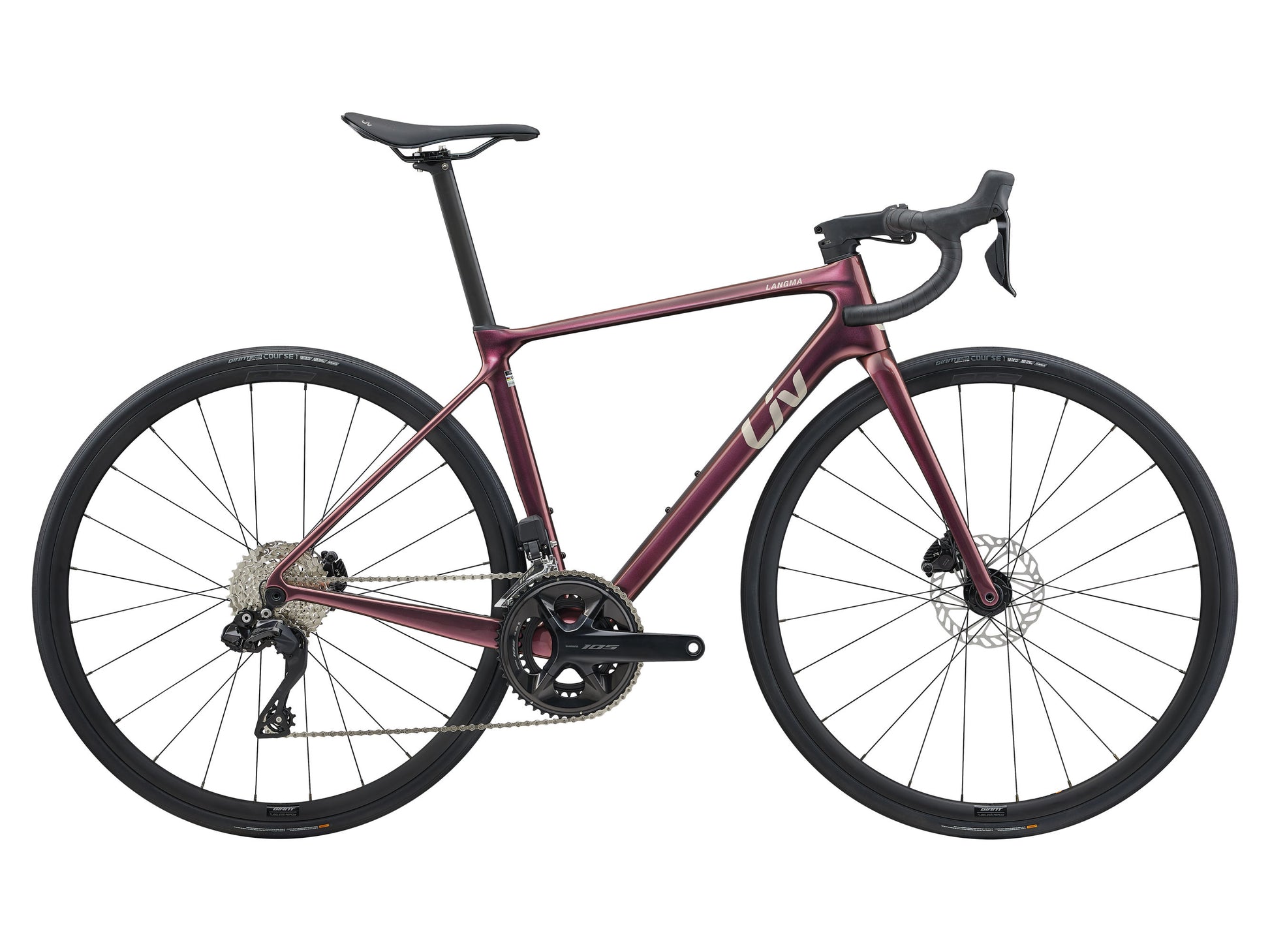 GIANT LIV LANGMA ADVANCED 1 ROAD BIKE 2025 GLOSS MECHANIC ROSE